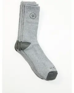 Men's Gray Crew Work Socks