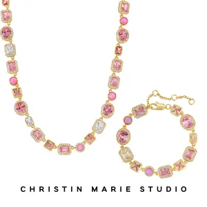 Amour (Pink) Solstice Bundle (Necklace & Bracelet)