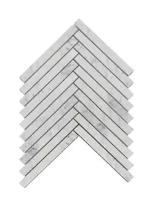 Herringbone Bianco Carrara