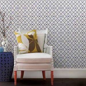 Moroccan Star Wallpaper - Navy - Peel and Stick