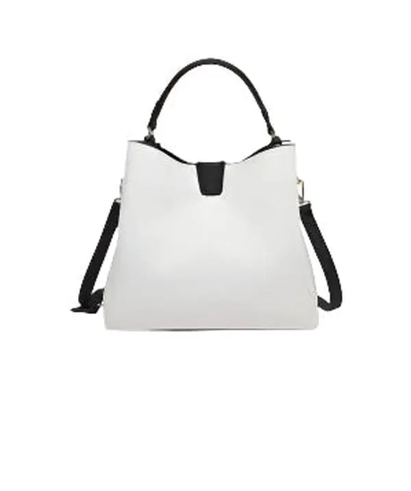 Tati Vegan Satchel- White and Black