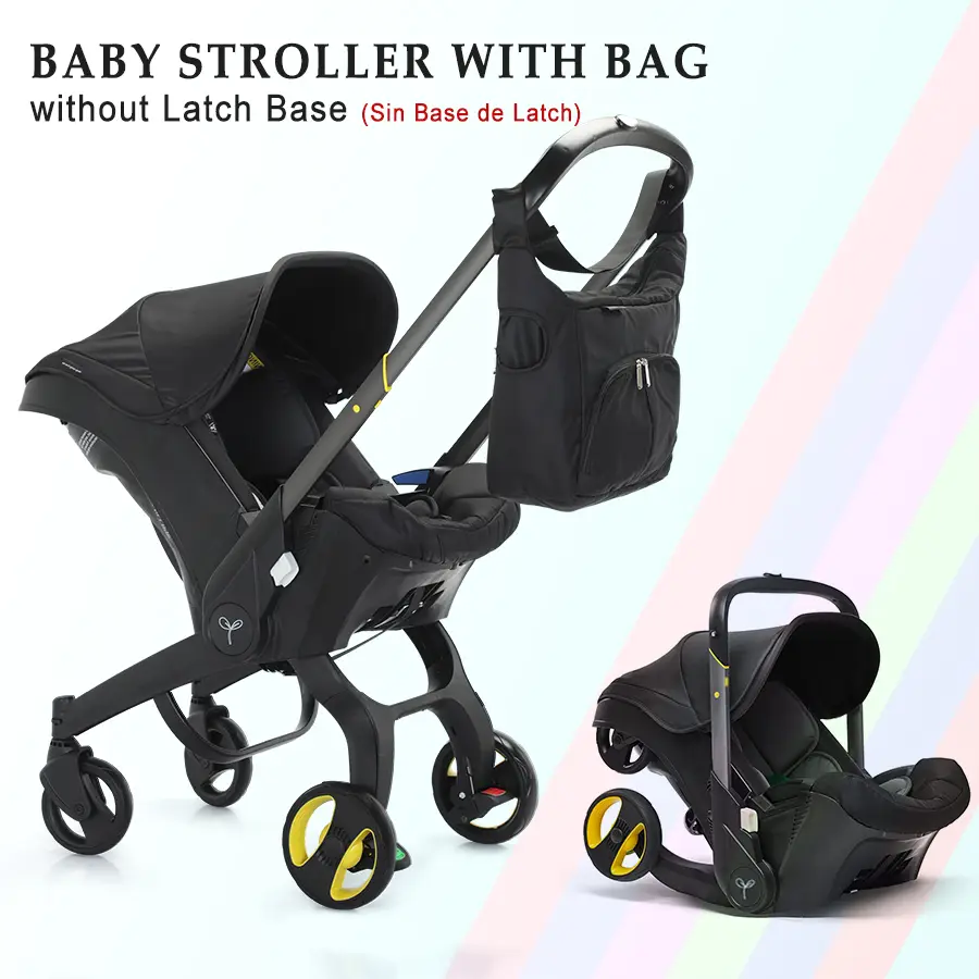 Baby Stroller with Free Bag ,Newborn Stroller,Foldable Stroller Legs,Equipped with Chest Clip,One-Click Contraction Function,Alloy Metal Material,4-wh