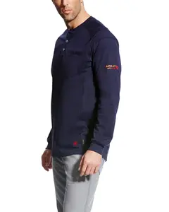 Ariat Men's Men'S Fr Air Henley Long Sleeve Work Shirt - 10022597