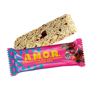 Red Cranberry & Almond Amaranth Bars