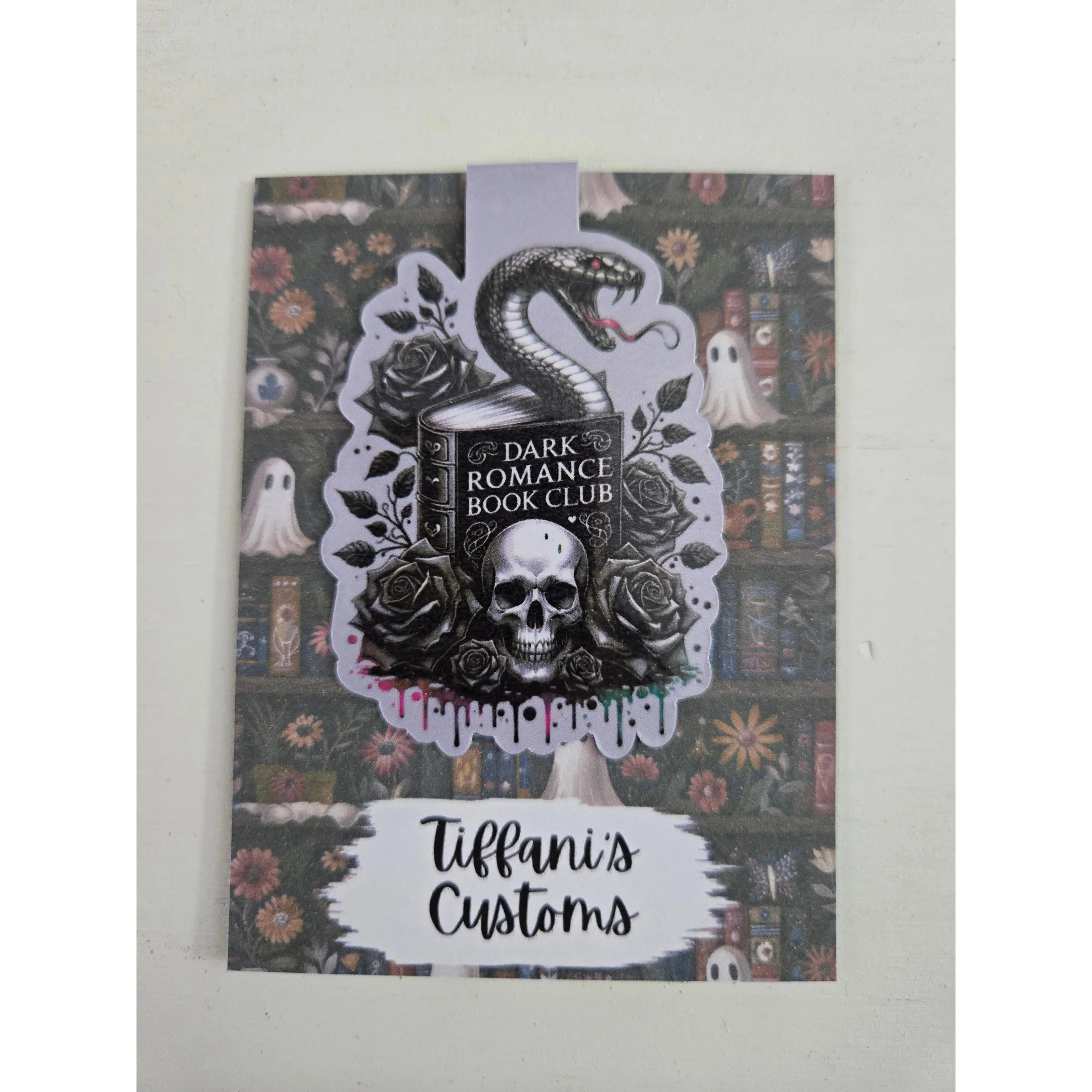 Dark Romance Book Club Snake Roses - Magnetic Bookmark