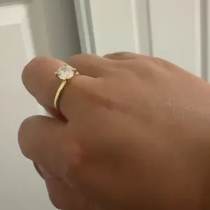 PAVOI 14K Sterling Silver Plated Round Cut Solitare 1.5 CT Moissanite Engagement Ring for Women - Moissanite Wedding band for Women-| Moissanite Promise Rings