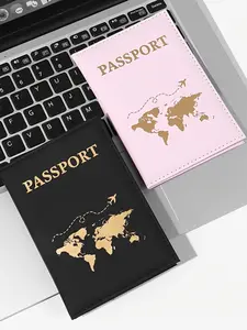 Passport Case, Multi-Functional Map Travel Passport Case, Passport Protection Case, Travel Credit Card Cover, ID Card and Document Passport Protection Case, Travel Document Holder
