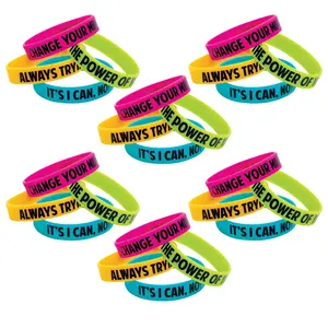 Bulk 72 Pc. I Have A Growth Mindset Motivational Bracelets
