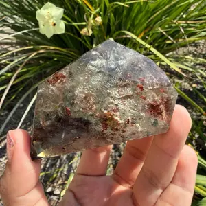 Natural Garden Quartz Freeform Scenic Lodolite Landscape Inclusion Crystal,A388