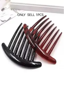 Adult Hair Comb Clip French Twist Hairstyle Accessory, Elegant High-End Plain Design, All Seasons Use, Stylish Hairpin, Hair Clips