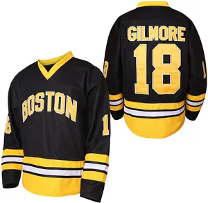 Boston Happy Gilmore Jersey 18 Adam Sandler Jersey Movie Ice Hockey Jersey All Stitched Sport Sweater Us Mens S-XXXL