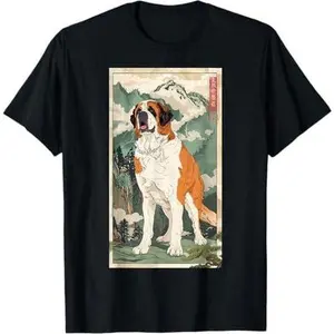 Saint Bernard Saint Bernard Dog Mountain Animal T-Shirt