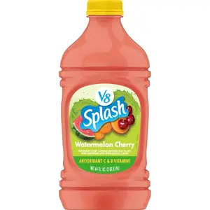 Splash Watermelon Cherry Flavored Juice Beverage, 64 fl oz Bottle