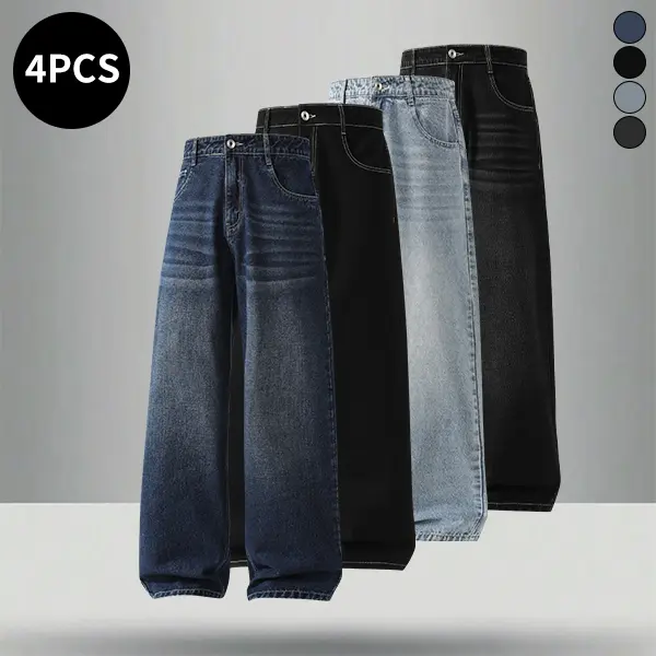 Dark Blue + Black + Light Blue + Black Gray