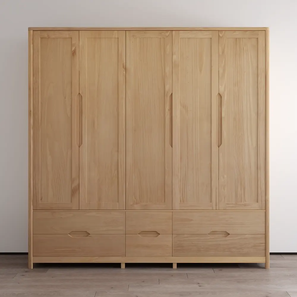 Nest 5D Solid Wood Wardrobe