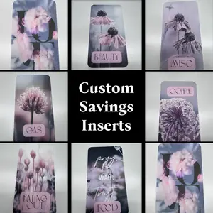 Purple Paris Cash Envelope Inserts