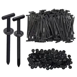 50Pcs Nylon Universal Cable Tie Buckle,New multifunctionalautomotive zipper clips,Heavy Duty Self-Locking Zip Ties with Button,For routine automotive maintenance