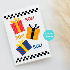 Box Box Birthday Card