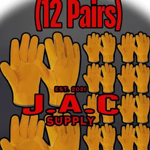 12 Pairs Leather Work Gloves 12 Pairs Leather Work Gloves