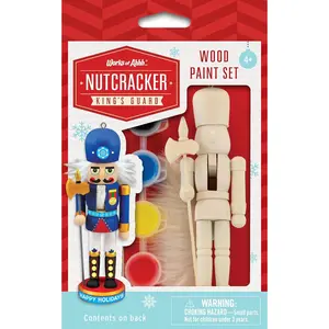 Works of Ahhh... Nutcracker King's Guard Ornament - Holiday Mini Paint Kit, Nut Cracker Decor