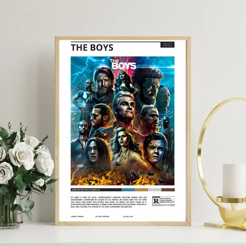 The Boys Poster, Perfect Series Poster for Home Décor, Great Gift for Him.