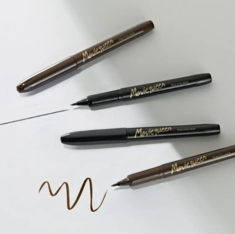 KARADIUM Movie Queen Pen Eyeliner, Made in Korea (Black Color.) Liquid Long-lasting Smudgeproof Smudgeproof Lipliner Makeup