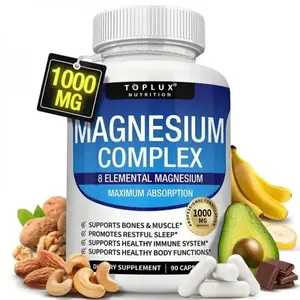 Magnesium Complex, Healthcare Blended Vitamins and Minerals Supplement for Nutritional Wellness Support