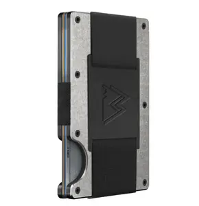 Minimalist Wallet for Men - Slim RFID Wallet I Scratch Resistant, Cash Strap, Credit Card Holder, Easily Removable Money & Cards, Mens Wallets