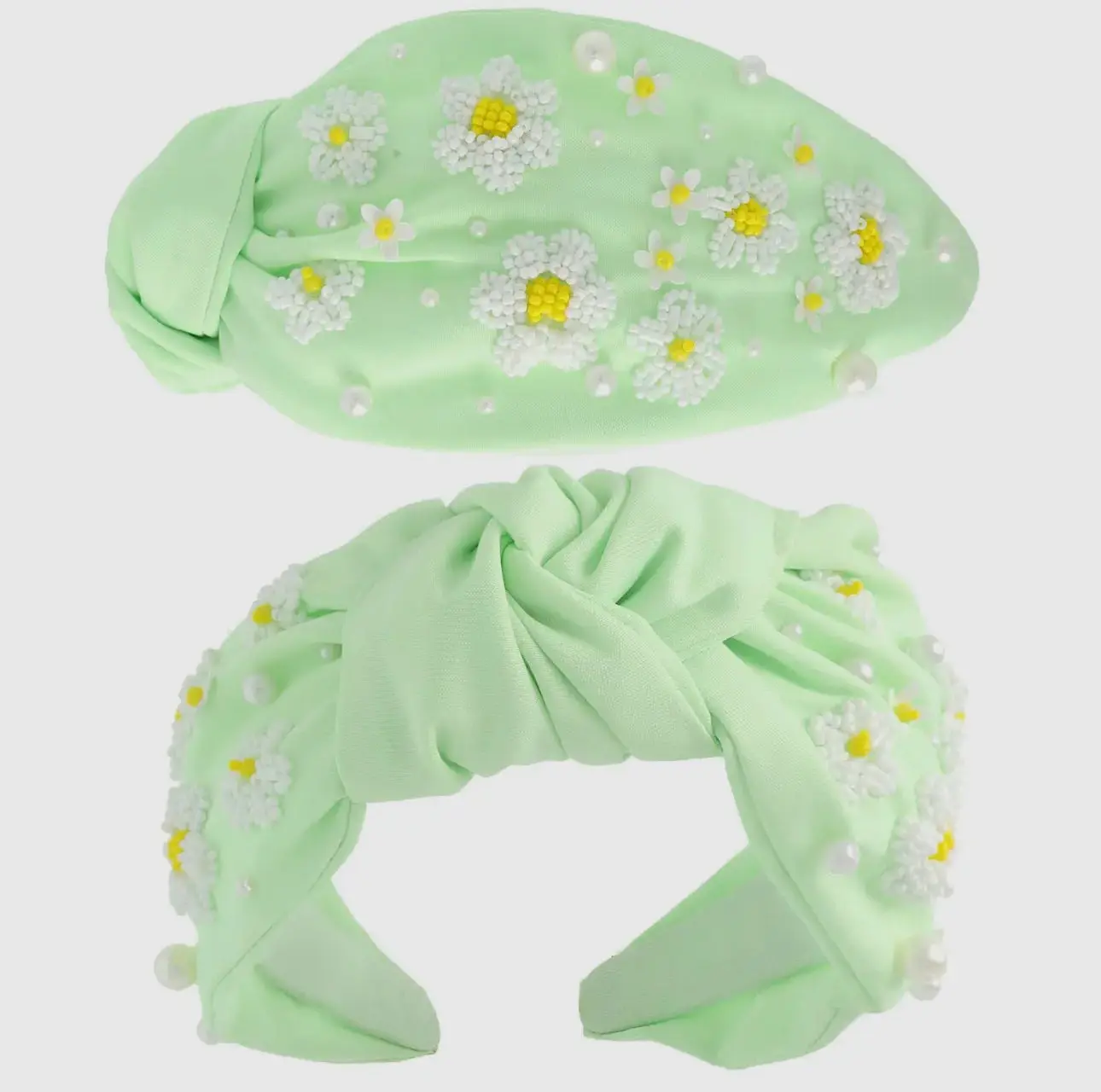 Green Floral Headband