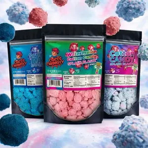 Ultimate 3 Pack Viral Cotton Candy Splash Blastz Gushers + Sour Blue Razz Splash Blastz Gushers + Watermelon Cotton Candy Splash Blastz Gushers 18oz Bundle Of Candy (No Crunchy Pieces & Chamoy Included In Bag)- Chico’sChamoyy Sweet Bonbon Snack Fruity