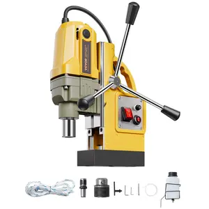 VEVOR Magnetic Drill, 1400W Motor 1.6 in Boring Diameter, 2810 lbf Portable Electric Mag Drill Press, 800 RPM No-Load Speed, Drilling Machine for Metal Surface, Industrial and Home Improvement