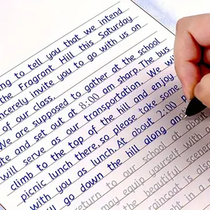 English Letter Writing Practice Book, 1 Piece Reusable Handwriting Practice Calligraphy Book, School & Educational Supplies