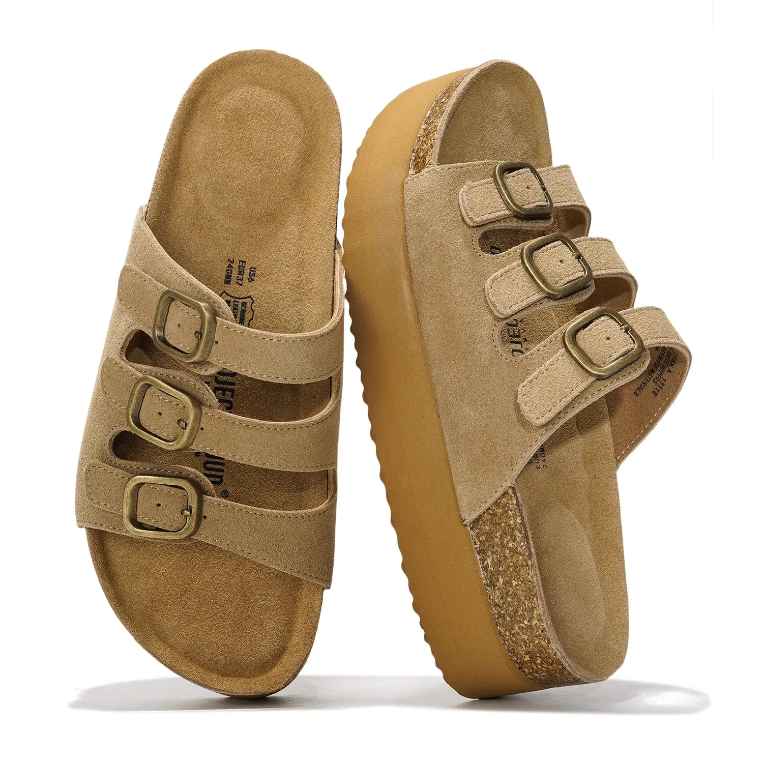Project Cloud Women's Genuine Suede Wedge Sandals | Casual Summer