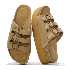 Project Cloud Women's | 100% Genuine Suede Wedge Sandals | Memory Foam | Lightweight | Non-Slip - Dyan