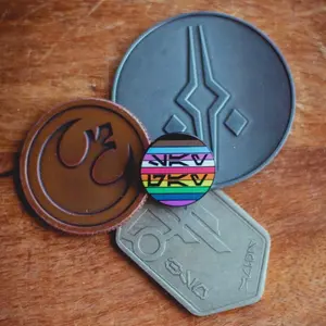 Aurebesh Say Gay LGBTQ+ pride hard enamel pin