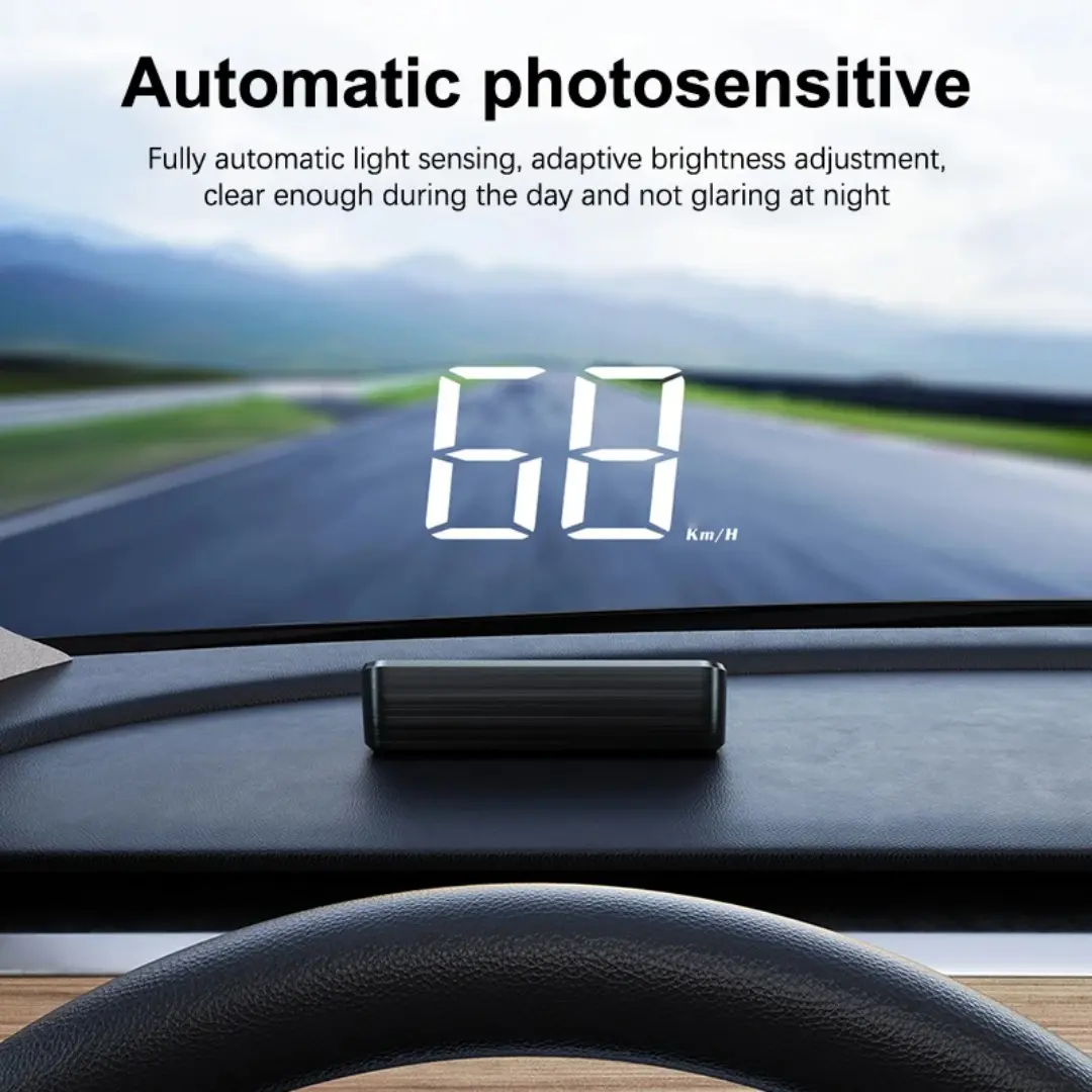 Car Speedometer HUD GPS Head Up Display Digital Speed Meter Windshield Projector for Vehicles Auto Electronics Accessories