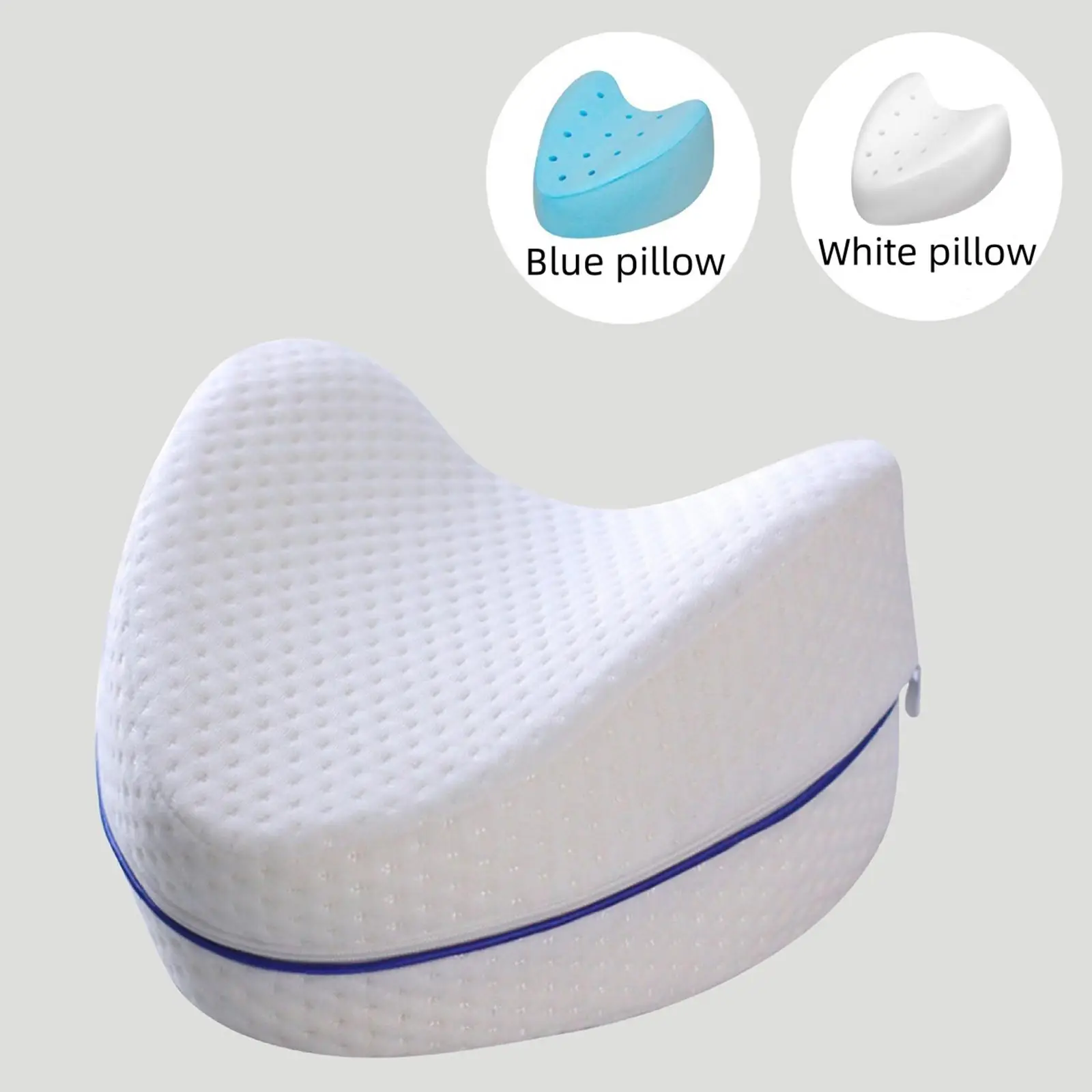 Multifunctional Memory Foam Leg & Knee Pillow, Heart Shaped Slow Rebound Knee Pillow, Washable Pregnancy Foot Pillow
