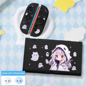 Suitable for Nintendo Switch 2 case, Game console accessories, removable cover, TPU soft shell, comes with two thumb joystick caps, 2025 new model, 7-inch protective case, multiple colors available, perfect for Christmas/Halloween/gifts