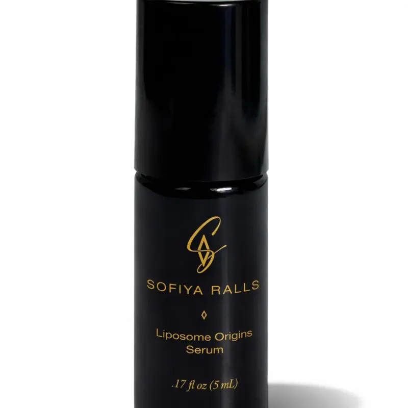 Sofiya Ralls Luxury Liposome Origins Serum - 5 mL Lightweight Brightening Hydrating Skincare Essence, Moisturizing Smooth Liquid for Glowing Skin, All Skin Types Single Item (for Face, Hands, Neck), Moisture, Radiant Skin