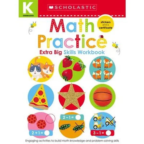 Math Practice Kindergarten Workbook: Scholastic Early Learners (Extra Big Skills Workbook) -- Scholastic Ea Scholastic Early Learners - Paperback