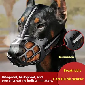 Dog Mouth Cover Prevents Accidental Eating Small Dog Mouth Cover Prevents Messy Eating Breathable Plastic Mouth Shield Prevents Biting and Barking Bringing You a Healthy Dog