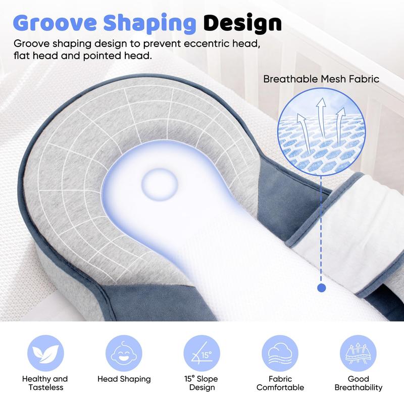 Rest Nest Baby Bed Feeding Nest Baby Bed, Tummy Time Pillow, for Comfortable Play & Feeding Support Cribs Bassinet