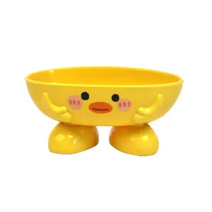 Cute Cartoon Soap Holder, Creative Soap Rack for Bathroom and Kitchen, Drainage Storage Box, 1pc/2pcs, Home Use, Fun and Practical Design