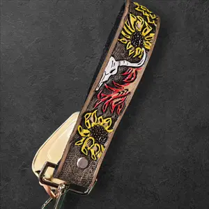 Custom leather wristlet for keys!