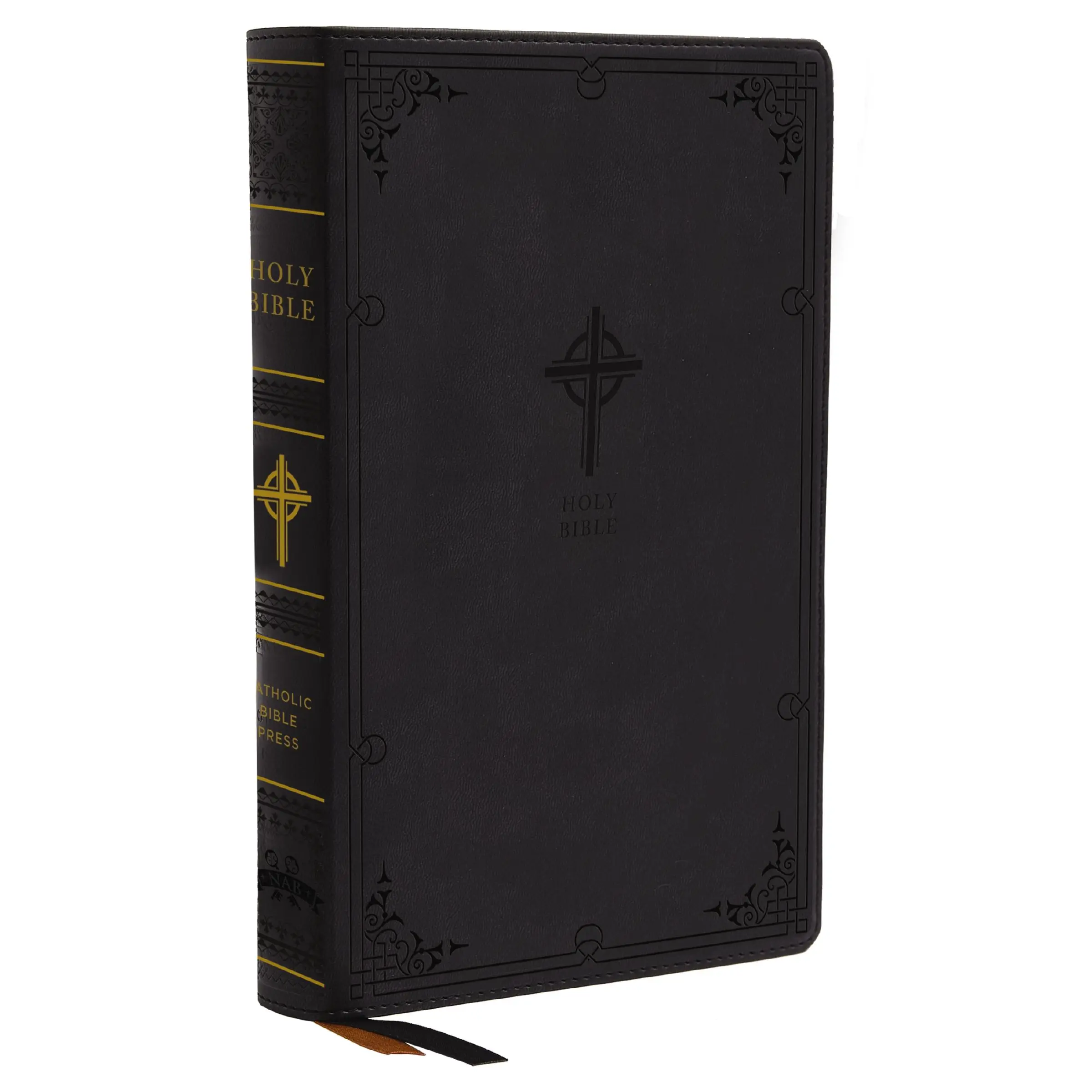 NABRE, New American Bible, Revised Edition, Catholic Bible, Large Print Edition, Leathersoft, Black, Comfort Print: Holy Bible by Catholic Bible Press [Leathersoft Book]