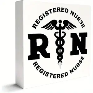 Nurse Gifts for Women, Nurse Graduation Gifts for Nursing Student, Nurse Week Thank You Appreciation Gifts for Nurse, Nurse Birthday Christmas Retirement Gifts, Nurse Decor, Registered Nurse 5x5 inch, Personalized Plaque