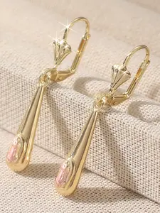 Elegant Minimalist Earrings with Sparkling Synthetic Zirconia, Copper Inlaid Zircon, Casual Daily Jewelry, Perfect Birthday and Holiday Gift