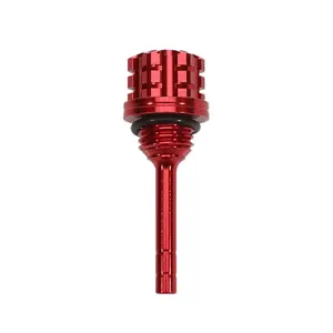 Universal Motorcycle Aluminum Engine Oil Dipstick Cap Plug, Fits Gy6 Bws 125cc Atv Scooter Off-Road Vehicle Accessories