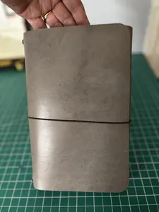 A5 Grey Leather Journal for planners, journals, sketches