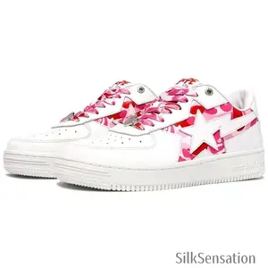 Sta lcon Camo Pink Stylish, Comfortable, Trendy, Versatile, and Durable Casual Flat Shoes